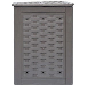 vidaXL Garden Compost Bins 2 pcs. Brown 60x60x83cm 600 L Plastic Rattan