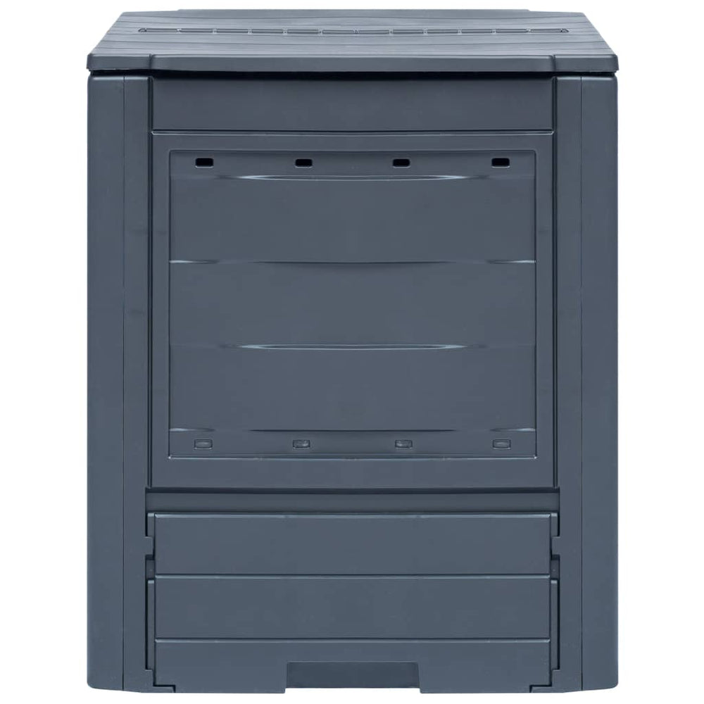 vidaXL Garden Composter 2 pcs. Grey 60 x 60 x 73 cm 520 L