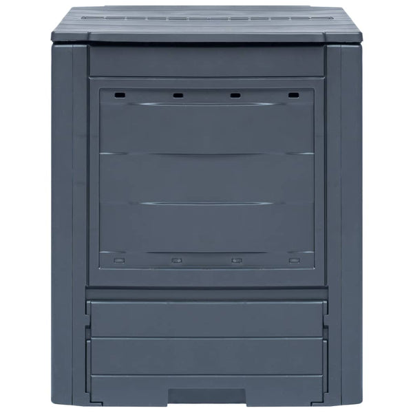 vidaXL Garden Composter 2 pcs. Grey 60 x 60 x 73 cm 520 L