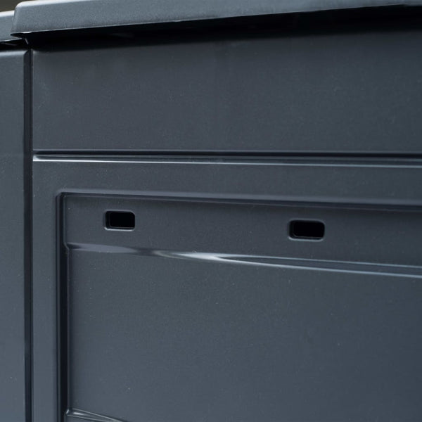 vidaXL Garden Composter 2 pcs. Grey 60 x 60 x 73 cm 520 L