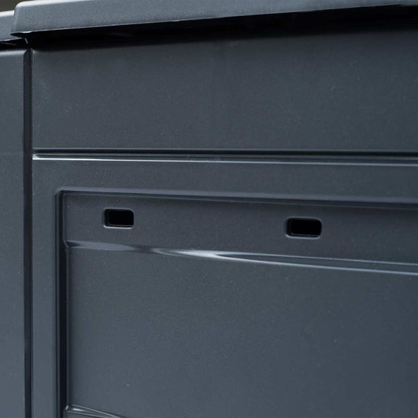 vidaXL Garden Compost Bins 3 pcs. Grey 60 x 60 x 73 cm 780 L