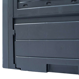 vidaXL Garden Compost Bins 3 pcs. Grey 60 x 60 x 73 cm 780 L
