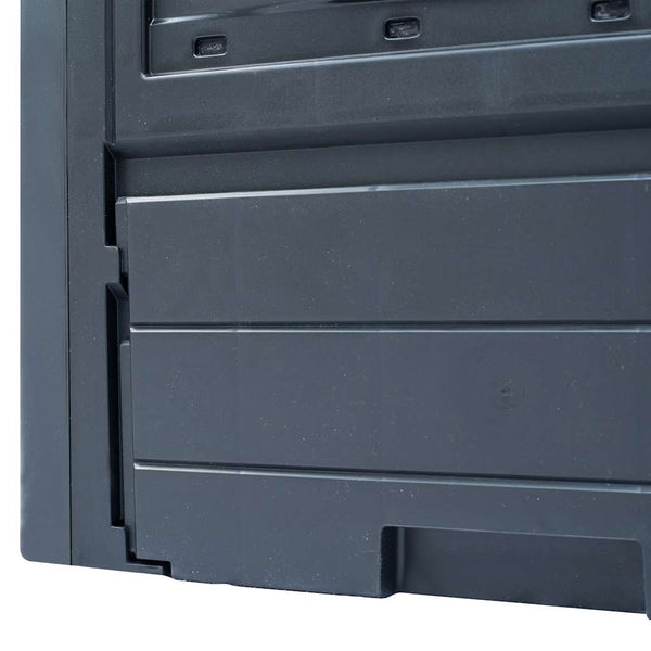 vidaXL Garden Compost Bins 3 pcs. Grey 60 x 60 x 73 cm 780 L