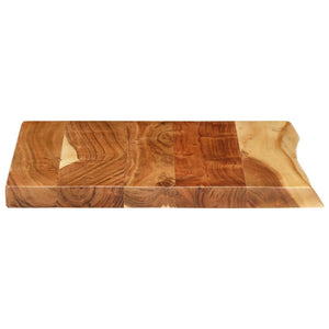 vidaXL Bathroom Vanity Top Solid Acacia Wood 58x52x3.8 cm