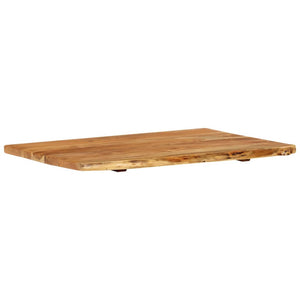 vidaXL Bathroom Vanity Top Solid Acacia Wood 80x52x2.5 cm