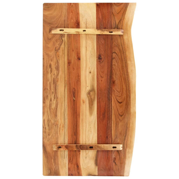 vidaXL Bathroom Vanity Top Solid Acacia Wood 100x52x2.5 cm