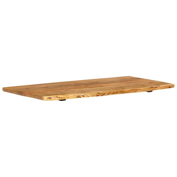 vidaXL Bathroom Vanity Top Solid Acacia Wood 100x52x2.5 cm