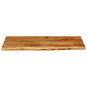 vidaXL Bathroom Vanity Top Solid Acacia Wood 114x52x2.5 cm