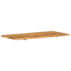vidaXL Bathroom Vanity Top Solid Acacia Wood 114x52x2.5 cm