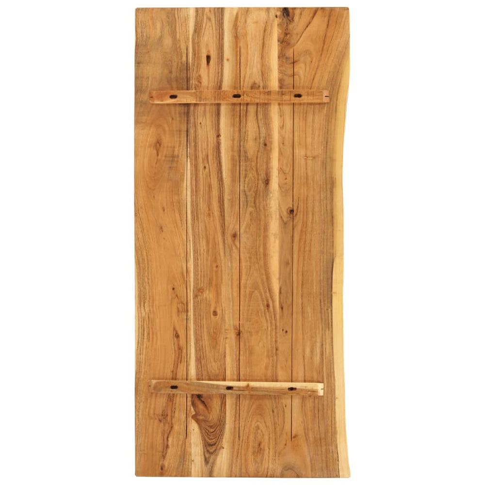 vidaXL Bathroom Vanity Top Solid Acacia Wood 114x52x4 cm