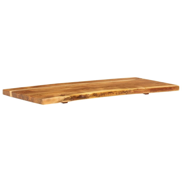 vidaXL Bathroom Vanity Top Solid Acacia Wood 114x52x4 cm