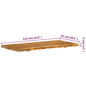 vidaXL Bathroom Vanity Top Solid Acacia Wood 114x52x4 cm
