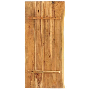 vidaXL Bathroom Vanity Top Solid Acacia Wood 140x52x2.5 cm