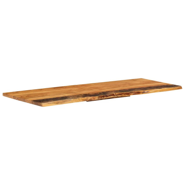 vidaXL Bathroom Vanity Top Solid Acacia Wood 140x52x2.5 cm