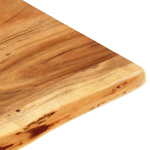 vidaXL Bathroom Vanity Top Solid Acacia Wood 140x52x2.5 cm