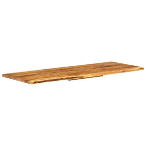 vidaXL Bathroom Vanity Top Solid Acacia Wood 140x52x2.5 cm