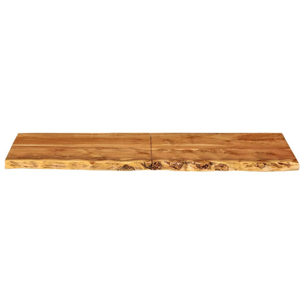 vidaXL Bathroom Vanity Top Solid Acacia Wood 140x52x3.8 cm