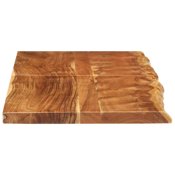 vidaXL Bathroom Vanity Top Solid Acacia Wood 140x52x3.8 cm