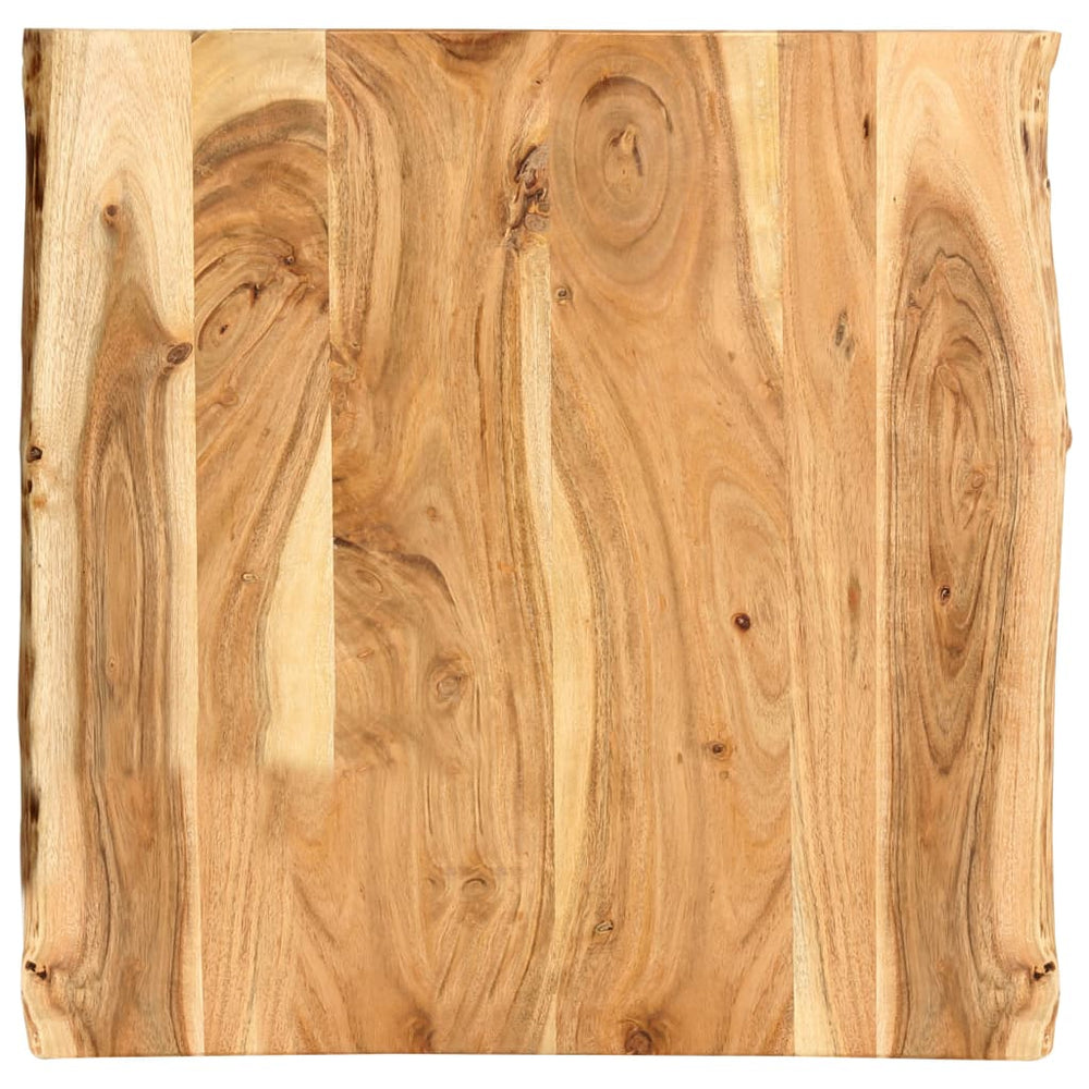 vidaXL Tabletop Solid Acacia Wood 58x(50-60)x2.5 cm