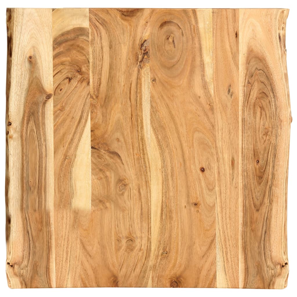 vidaXL Tabletop Solid Acacia Wood 58x(50-60)x2.5 cm