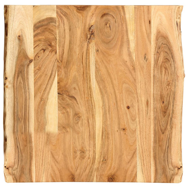 vidaXL Tabletop Solid Acacia Wood 58x(50-60)x2.5 cm