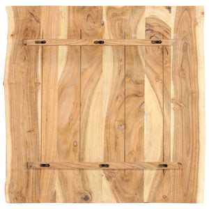 vidaXL Tabletop Solid Acacia Wood 58x(50-60)x2.5 cm