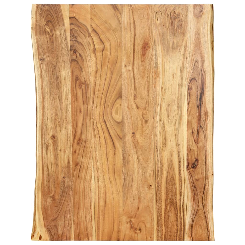 vidaXL Solid Acacia Wood Tabletop 80x(50-60)x2.5 cm
