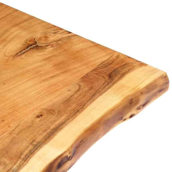 vidaXL Solid Acacia Wood Tabletop 80x(50-60)x2.5 cm