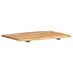 vidaXL Solid Acacia Wood Tabletop 80x(50-60)x2.5 cm