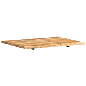 vidaXL Solid Acacia Wood Tabletop 80x(50-60)x2.5 cm