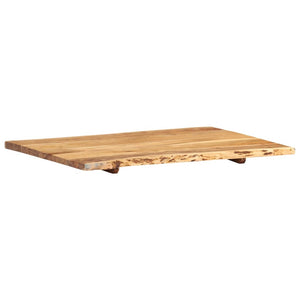 vidaXL Solid Acacia Wood Tabletop 80x(50-60)x2.5 cm