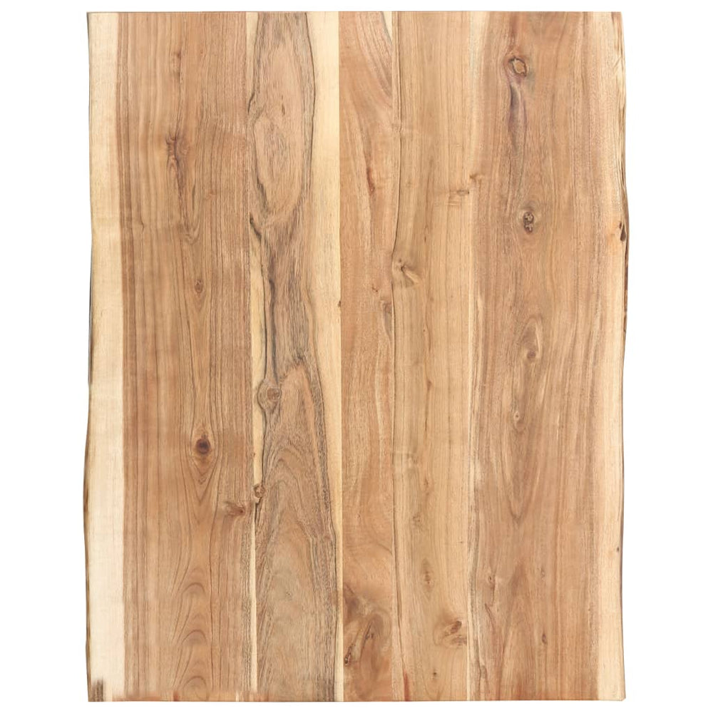 vidaXL Solid Acacia Wood Tabletop 80x(50-60)x3.8 cm