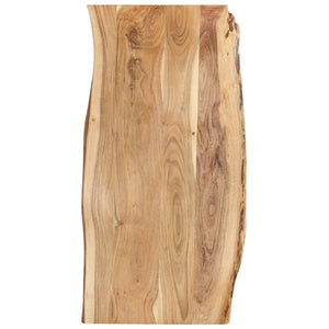vidaXL Tabletop Solid Acacia Wood 118x(50-60)x2.5 cm