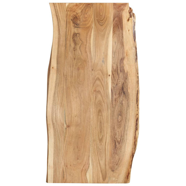 vidaXL Tabletop Solid Acacia Wood 118x(50-60)x2.5 cm