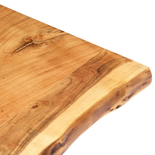 vidaXL Tabletop Solid Acacia Wood 118x(50-60)x2.5 cm