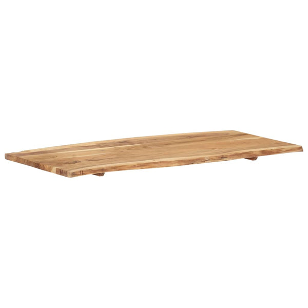 vidaXL Tabletop Solid Acacia Wood 118x(50-60)x2.5 cm