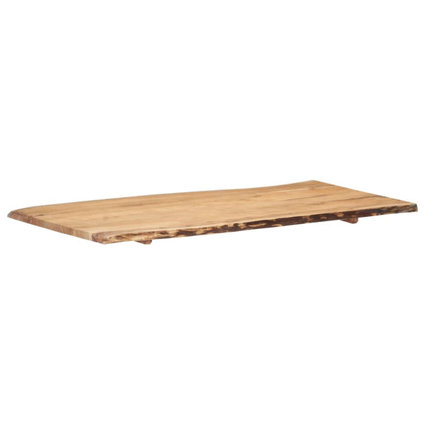 vidaXL Tabletop Solid Acacia Wood 118x(50-60)x2.5 cm