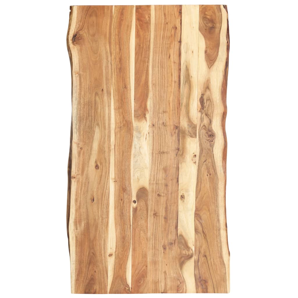 vidaXL Tabletop Solid Acacia Wood 118x(50-60)x3.8 cm