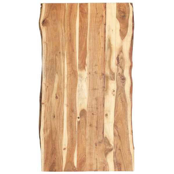 vidaXL Tabletop Solid Acacia Wood 118x(50-60)x3.8 cm
