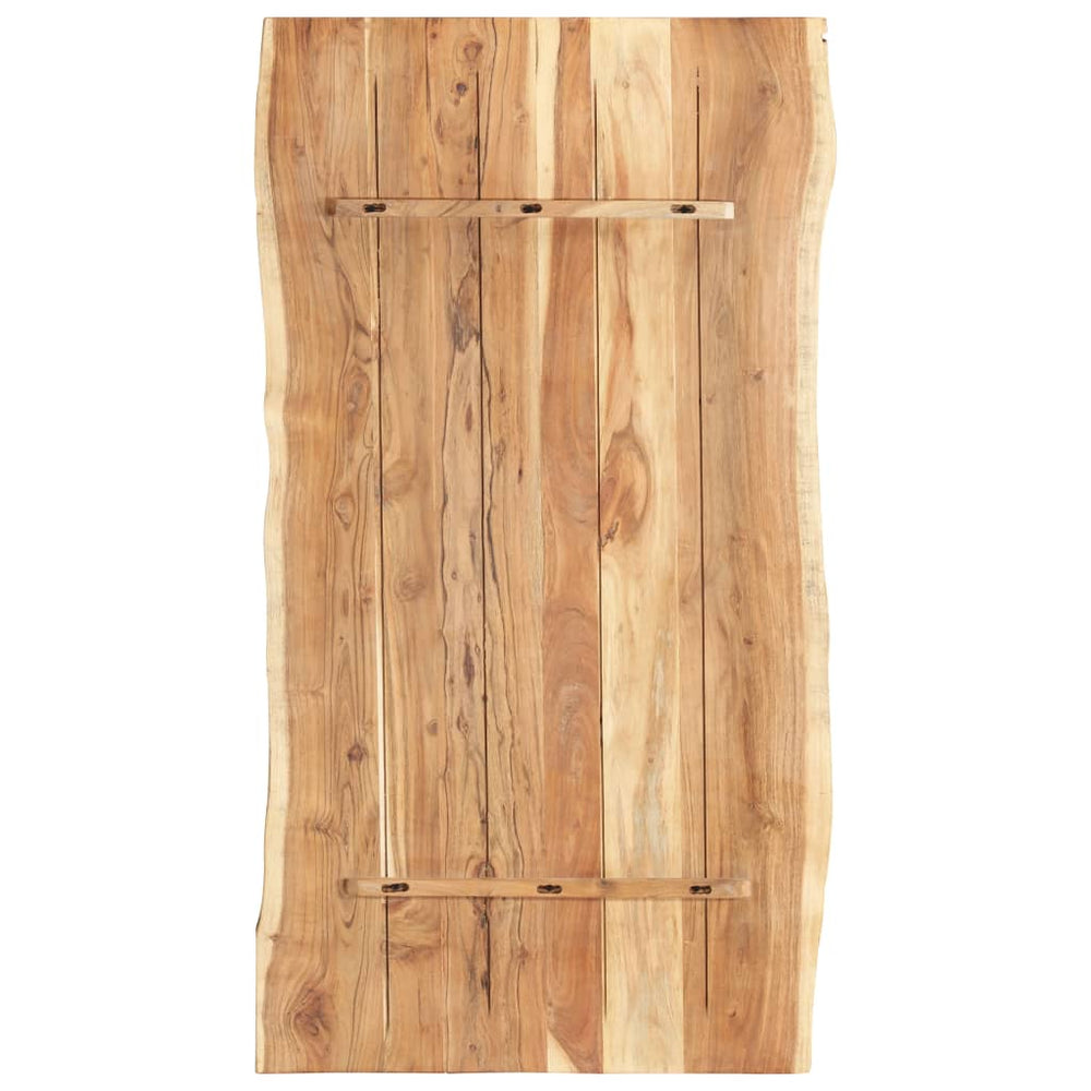 vidaXL Tabletop Solid Acacia Wood 118x(50-60)x3.8 cm