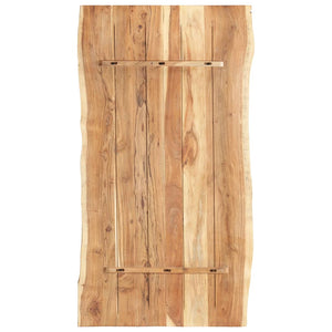 vidaXL Tabletop Solid Acacia Wood 118x(50-60)x3.8 cm