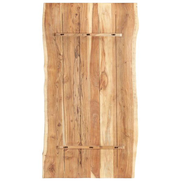 vidaXL Tabletop Solid Acacia Wood 118x(50-60)x3.8 cm