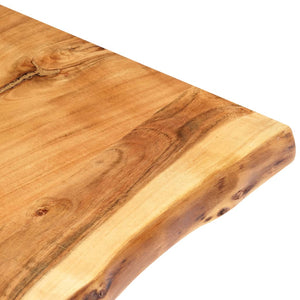 vidaXL Tabletop Solid Acacia Wood 118x(50-60)x3.8 cm