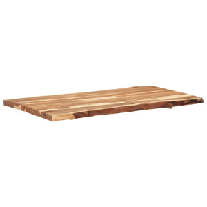 vidaXL Tabletop Solid Acacia Wood 118x(50-60)x3.8 cm