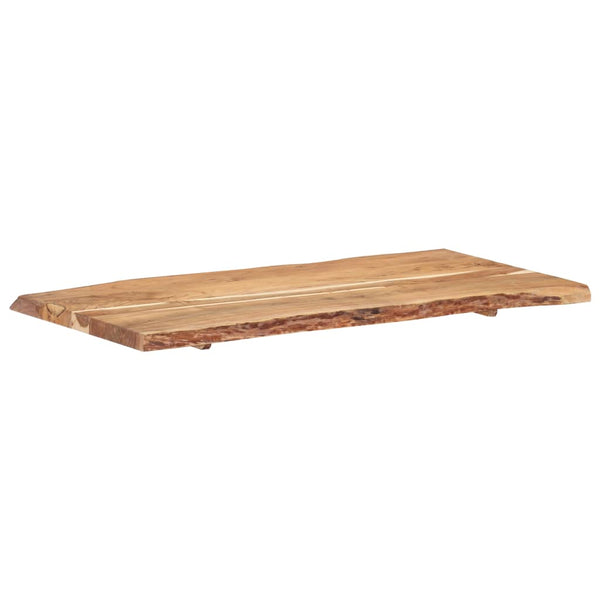 vidaXL Tabletop Solid Acacia Wood 118x(50-60)x3.8 cm
