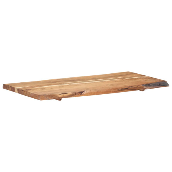 vidaXL Tabletop Solid Acacia Wood 118x(50-60)x3.8 cm