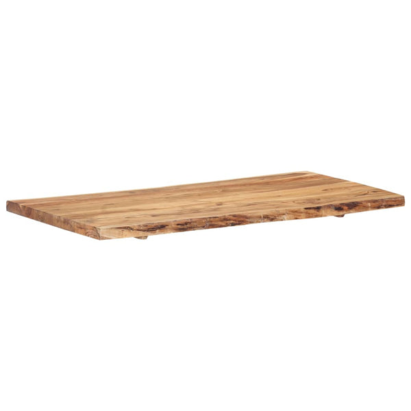 vidaXL Tabletop Solid Acacia Wood 118x(50-60)x3.8 cm
