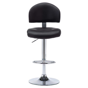 vidaXL Bar Stools 2 pcs Black Faux Leather