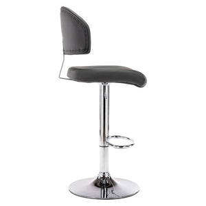 vidaXL Bar Stools 2 pcs. Grey Faux Leather