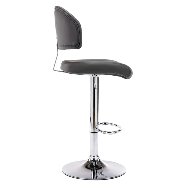 vidaXL Bar Stools 2 pcs. Grey Faux Leather